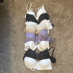 Women's bras, various styles and designs.